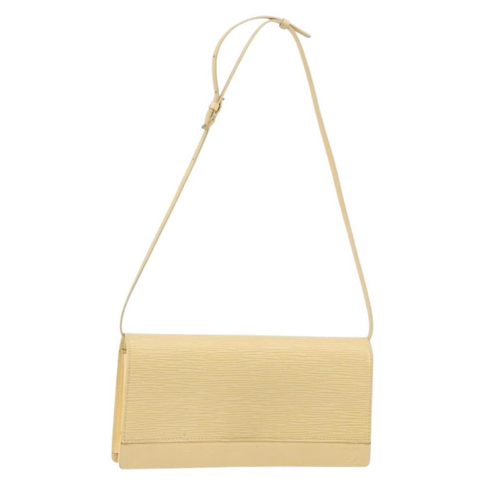 LOUIS VUITTON Epi Leather Honfleur Shoulder Bag Vanilla M5273A LV Auth 144438